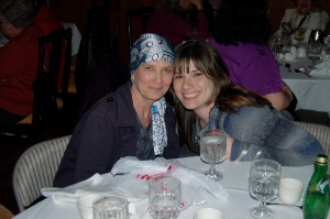 Patti with our lovely niece Jami at a recent family gathering. The support from loved ones has been amazing.